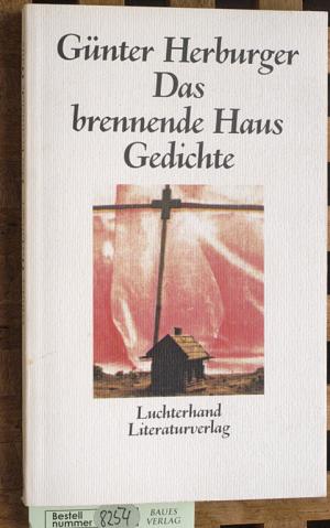 Das Brennende Haus Gedichte Gunter Herburger Buch Gebraucht
