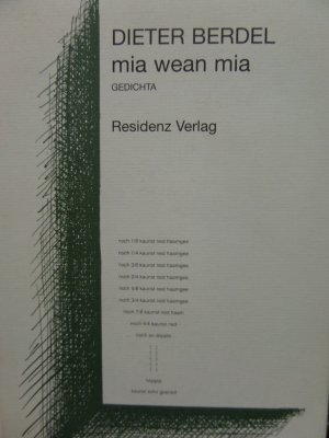 gebrauchtes Buch – Dieter Berdel – Mia wean mia