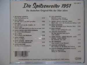 gebrauchter Tonträger – Die Spitzenreiter 1951 - Die deutschen Original-Hits der 50er Jahre