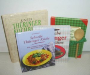 gebrauchtes Buch – Tietz, Oda / Gudrun Dietze / Wolfgang Schröter / Zeitungsgruppe Thüringen  – 4 Thüringen Kochbücher: So kochten wir in Thüringen / Schnelle Thüringer Küche / Köstliche Thüringer Spezialitäten / Unser Thüringer Kochbuch