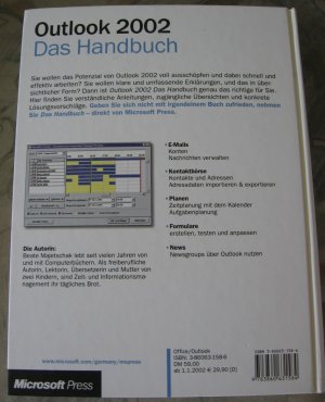 gebrauchtes Buch – Beate Majetschak – Microsoft Outlook Version 2002 - Das Handbuch