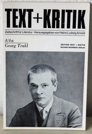 Text + Kritik. Georg Trakl. Ausgabe 4/4a