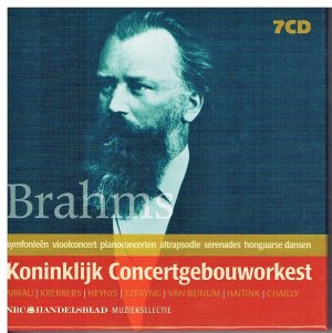 neuer Tonträger – Brahms, Johannes  – Brahms: Koninklijk Concertgebouworkest: Haitink, Chailly, V.Beinum, Heynis, Arrau, Curzon, Krebbers, Starker [7CD-BOX-SET]