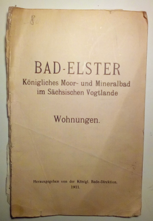 antiquarisches Buch – BAD-ELSTER - königliches moor- und mineralbad im sächsischen vogtlande - Wohnungen