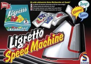 gebrauchtes Spiel – Ligretto-Speed Machine. Die wilde elektronische Karten-Wurfmaschine mit Sound.