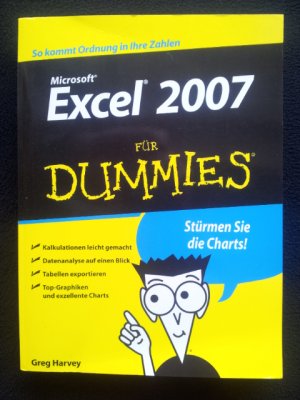 gebrauchtes Buch – Greg Harvey – Excel 2007 für Dummies