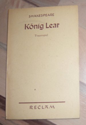 antiquarisches Buch – William Shakespeare – König Lear - Trauerspiel