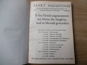 Sankt Augustinus - Kirchliche Mitteilungen der Zollberggemeinde Eßlingen a.N. Jahrgang 3 1962