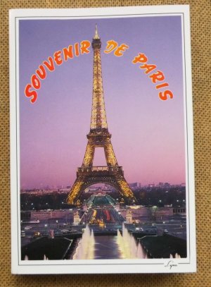 gebrauchtes Buch – Autorenkollektiv – Souvenir de Paris, 16 farbige Ansichtskarten von Paris in Falttechnik (Leporello)