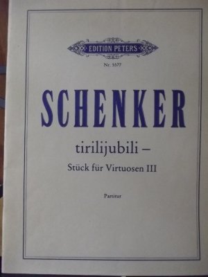 tirilijubili - Stück für Virtuosen III Partitur Kammerkonzert Bläserquintett (Flöte, Oboe, Klarinette, Horn und Fagott)