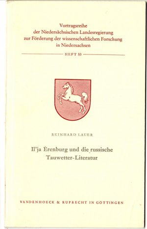 Il'ja Erenburg un die russische Tauwetter-Literatur