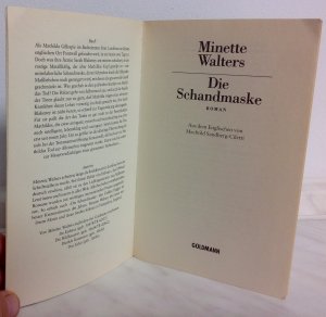 gebrauchtes Buch – Minette Walters – Die Schandmaske