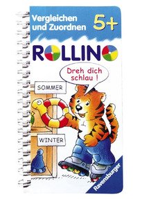 gebrauchtes Buch – Rollino Lernspiel – Rollino - Vergleichen und Zuordnen (Spiralbindung) - Lernspiel Vorschule 5-7 Jahre (Ravensburger)