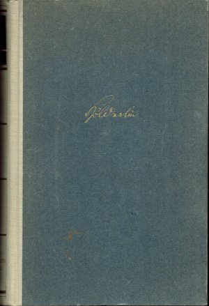 antiquarisches Buch – J.G. Cottasche Buchhandlung Nachfolger – Hölderlin Sämtliche Werke Band 1 - bis 1800