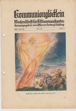 antiquarisches Buch – Pfarrer Ludwig Nüdling  – Kommunionglöcklein. Wochenschrift für Erstkommunikanten. 42. Jahrgang Nr. 4 / 1933