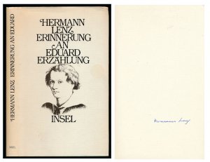 Erinnerung an Eduard. Erzählung. [Signierte Erstausgabe].