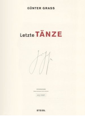 Letzte Tänze. [Vorzugsausgabe].