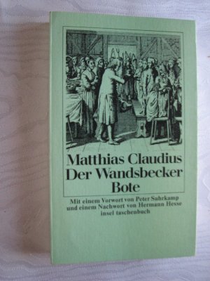 gebrauchtes Buch – Matthias Claudius – Der Wandsbecker Bote