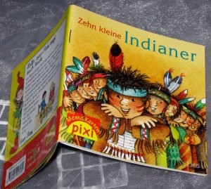 gebrauchtes Buch – Anne-Marue Frisquee – Zehn kleine Indianer. Pixi Bücher 1365. Mit Memo-Karten. Mini-Buch