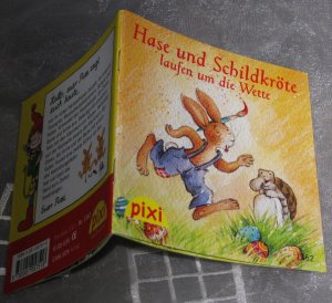 gebrauchtes Buch – Anne-Marie Frisque – Hase und Schildkröte laufen um die Wette. Pixi Bücher 1352, Serie 151. Mini-Buch