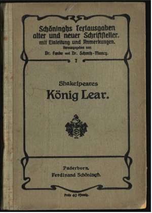 gebrauchtes Buch – Shakespeare – König Lear