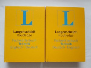 Langenscheidt / Routledge: Fachwörterbücher Technik - Englisch (1.) Englisch-Deutsch + 2.) Deutsch-Englisch)