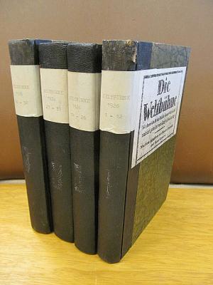 Die Weltbühne. Wochenschrift für Politik - Kunst - Wirtschaft. XXII. Jahrgang 1926. Heft 1 - 52 in 4 Bänden. So vollständig. ( Originalausgabe - kein […]