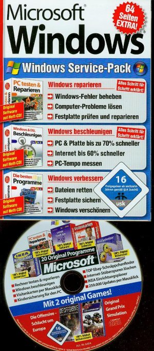 Mocrosoft Windows mit CD-ROM