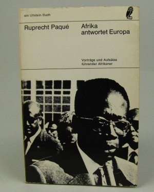 antiquarisches Buch – Ruprecht Paqué – Afrika antwortet Europa - Vorträge und Aufsätze führender Afrikaner