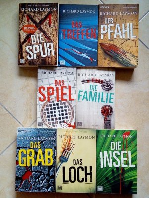 6 X Richard Laymon - Das Loch + Der Pfahl + Die Familie + Die Spur + Das Treffen + Die Insel