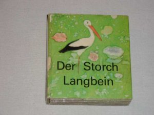 gebrauchtes Buch – Rainer Kirsch / Marianne Schäfer – Der Storch Langbein (  DDR Pappkinderbuch Leporello )