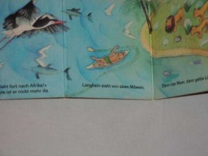 gebrauchtes Buch – Rainer Kirsch / Marianne Schäfer – Der Storch Langbein (  DDR Pappkinderbuch Leporello )