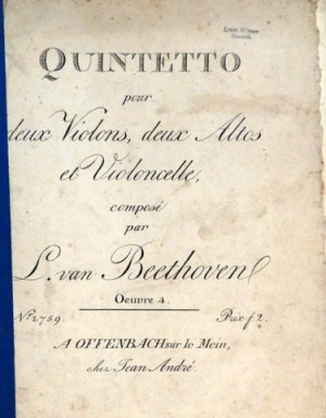 Op. 04] Quintetto pour deux violons, deux altos et violoncelle. Oeuvre 4