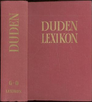 Duden-Lexikon in drei Bänden (hier Bd. 2 von 3)