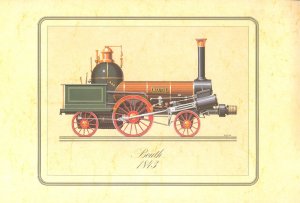 Kunstdruck Eisenbahn Beuth 1843 by Riester