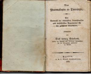 Neue Pharmakopöe für Thierärzte : eine Auswahl der einfachsten, brauchbarsten und wohlfeilsten Arzneimittel für die größeren Hausthiere.