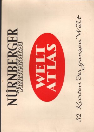 antiquarisches Buch – Hrsg. Nürnberger Nachrichten – Nürnberger Nachrichten - Welt Atlas: 32 Karten der ganzen Welt (1950) komplett