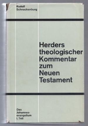 Das Johannesevangelium. I. Teil: Einleitung und Kommentar zu Kap. 1-4 (= Herders theologischer Kommentar zum Neuen Testament, IV/1).