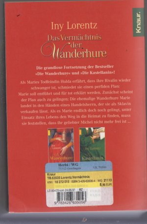 gebrauchtes Buch – Iny Lorentz – Das Vermächtnis der Wanderhure