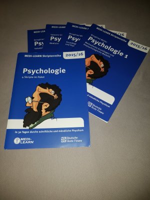 gebrauchtes Buch – Müller, Bringfried; Vrecko, Valentin – MEDI-LEARN Skriptenreihe 2015/16 - Psychologie - 4 im Paket - In 30 Tagen durchs schriftliche und mündliche Physikum