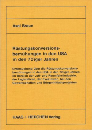 Rüstungskonversionsbemühungen in den USA in den 70iger Jahren