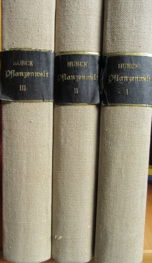 antiquarisches Buch – Kurt Hueck – Die Pflanzenwelt der deutschen Heimat und der angrenzenden Gebiete. Band I: Der Wald, Band II: Seen, Moore, Wiesen Heiden, Band III: Dünen und Sandfelder, Salzpflanzen, Steppenheiden, Alpine Vegetation