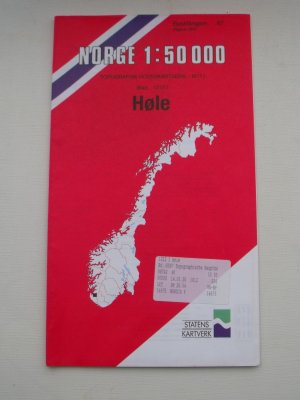 gebrauchtes Buch – Statens Kartverk – Norge 1 : 50 000, Topografisk Hovedkartserie - M711, Blad 1212 I: Hole