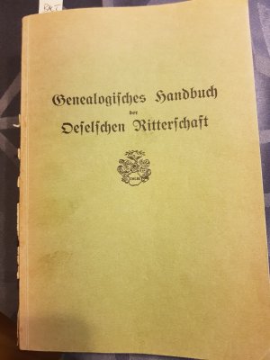 Genealogisches Handbuch der Oeselschen Ritterschaft