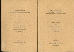 Die Mundarten im nördlichen Schwarzwald. Text- & Kartenband - 2 Bände (Deutsche Dialektgeographie)