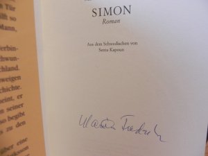 Simon ***Erstausgabe, original signiert, handsigniert, signed by author, extrem rar***