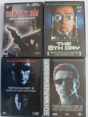 gebrauchter Film – James Cameron – Arnold Schwarzenegger Sammlung Paket - City Hai - Terminator 2 + 3 - The 6th Day