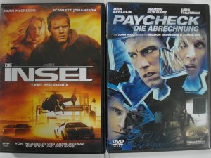 gebrauchter Film – Michael Bay – Die Insel + Paycheck Die Abrechnung - Action Thriller Sammlung - Ben Affleck, Ewan McGregor