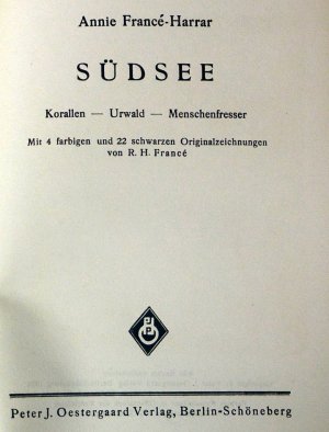 Südsee mit 4 farbigen und 22 schwarzen Originalzeichnungen