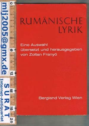 Rumänische Lyrik. Eine Auswahl.